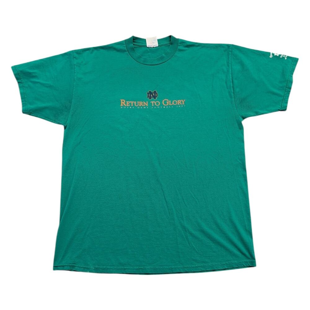 2002 Notre Dame Return to Glory Short Sleeve T shirt